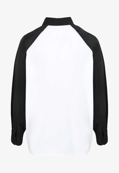 Shop Balenciaga 3b Sports Bi-color Shirt In Monochrome
