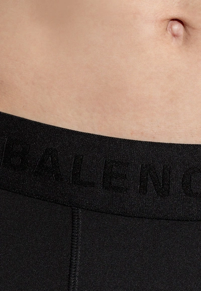 Shop Balenciaga 3b Sports Icon Leggings In Black