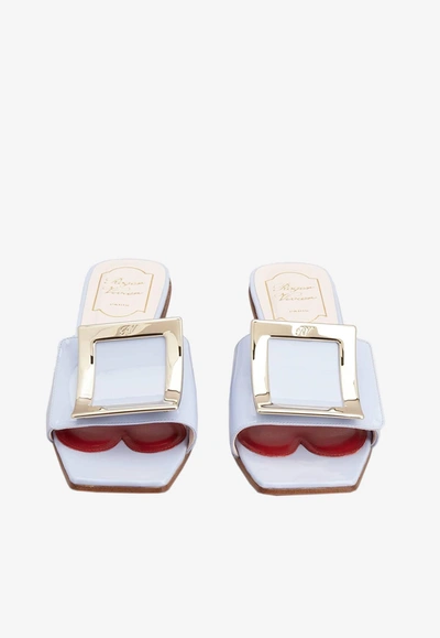 【送料 関税込】ROGER VIVIER Love 45 patent leather mules Roger Vivier Love 45 patent leather mules Roger Vivier
