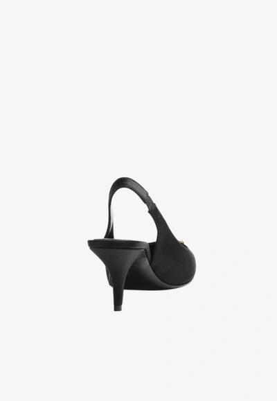 Tom Ford 75 Tf Leather Slingback Pumps In Black