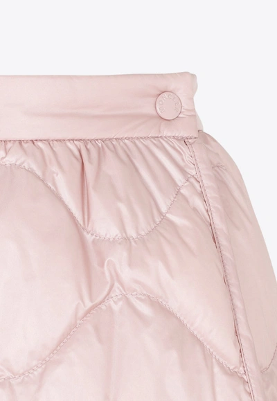 Shop Moncler A-line Down-filled Mini Skirt In Pink