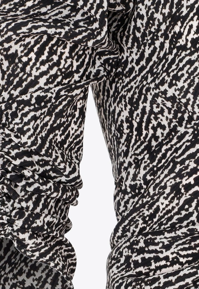 Shop Isabel Marant Albini Printed Midi Dress In Monochrome
