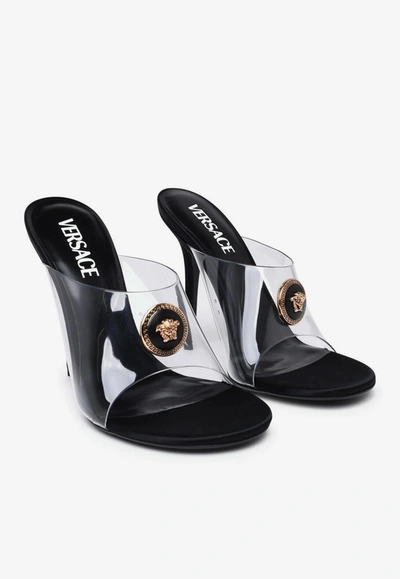 Shop Versace Alia 115 Pvc Mules In Transparent