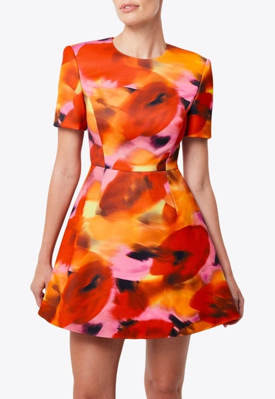 Shop Mossman Allure Printed Mini Dress In Multicolor
