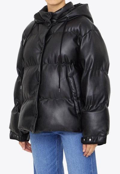 Shop Stella Mccartney Alter Mat Nylon Puffer Jacket In Black