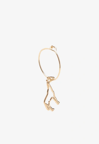 Shop Aliita Animal Pendant Single Earring In Gold