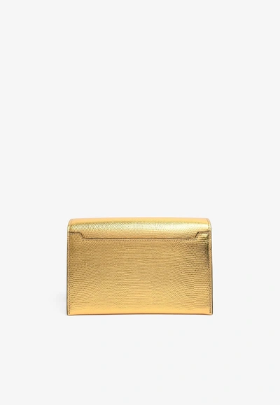 Shop Tom Ford Animal Print Tf Disco Shoulder Bag In Gold