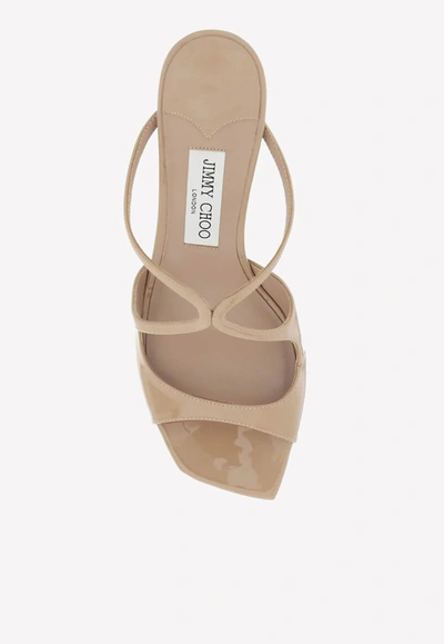 JIMMY CHOO ANISE 75 PATENT LEATHER MULES ANISE 75 PAT BALLET PINK