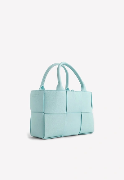 Shop Bottega Veneta Arco Tote Bag In Light Blue