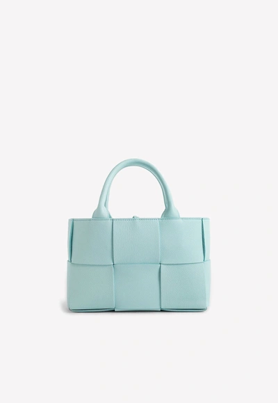 Shop Bottega Veneta Arco Tote Bag In Light Blue