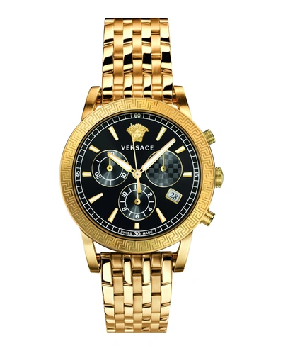 Shop Versace Sport Tech Chronograph Watch In Multi