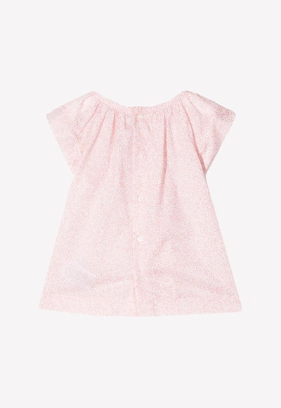 Shop Bonpoint Baby Girls All-over Print Blouse In Pink