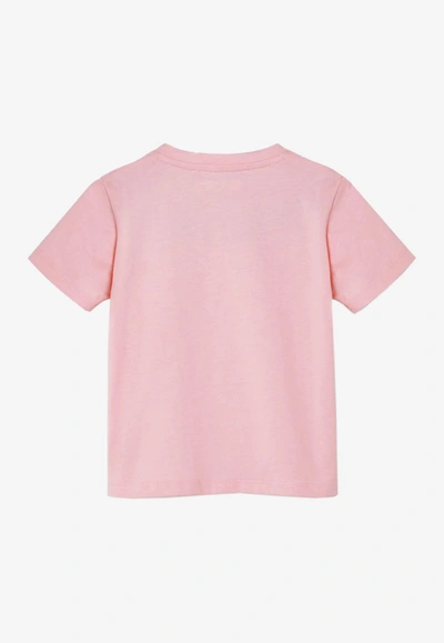Shop Versace Baby Girls Medusa Print T-shirt In Pink