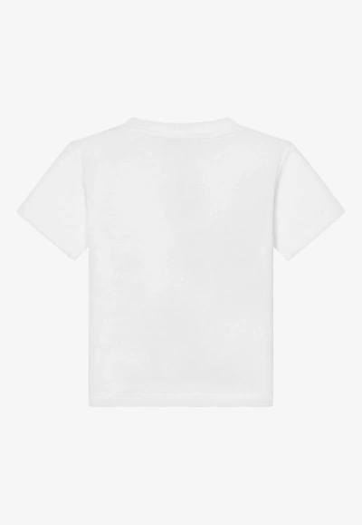 Shop Dolce & Gabbana Baby Girls Poppy Print T-shirt In White