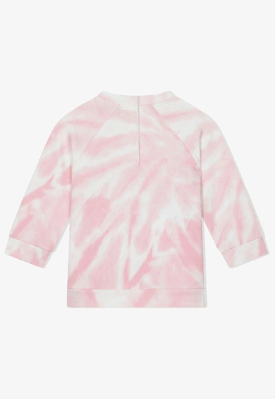 Shop Dolce & Gabbana Baby Girls Tie-dye Top In Pink