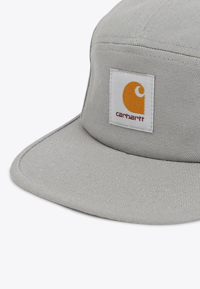 Shop Carhartt Backley Logo Cap In Gray