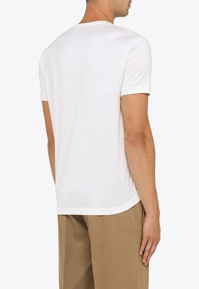 Shop Loro Piana Basic Crewneck T-shirt In White