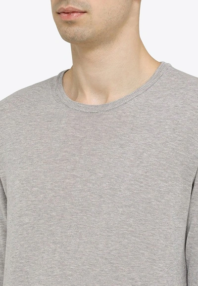 Shop Roberto Collina Basic Pullover Sweatshirt In Gray