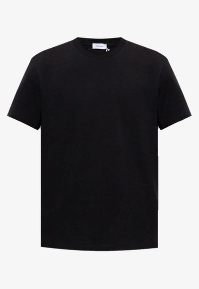 Ferragamo Basic Short-sleeved T-shirt In Black