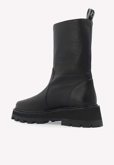 Shop Jimmy Choo Bayu Mid-calf Boots In Nappa Leather In Black