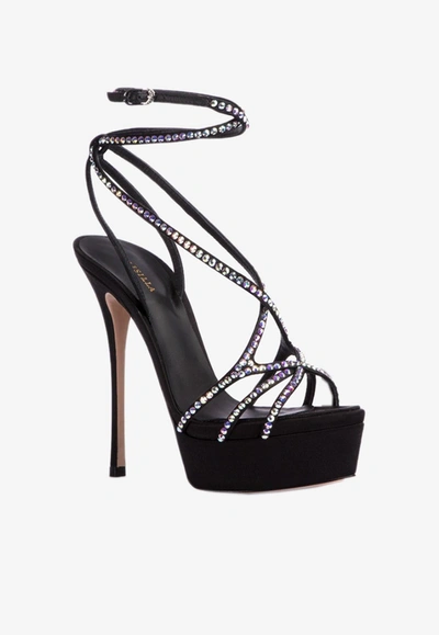 Shop Le Silla Belen 140 Platform Sandals In Black