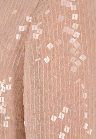 Rachel Gilbert Bell Sleeved Sequinned Top In Pink