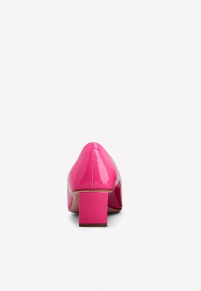 Roger Vivier Belle Vivier Patent Leather Pumps In Pink