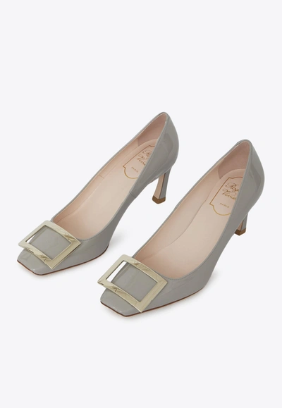 Roger Vivier Belle Vivier Trompette Pumps In Gray
