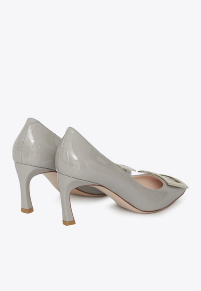 Roger Vivier Belle Vivier Trompette Pumps In Gray