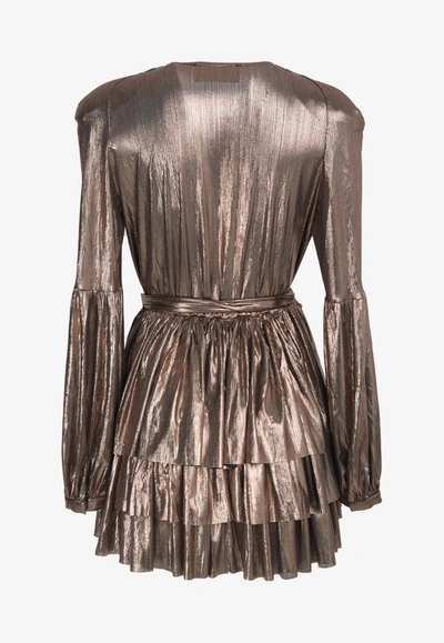Shop Bronx And Banco Bellerose Metallic Mini Dress