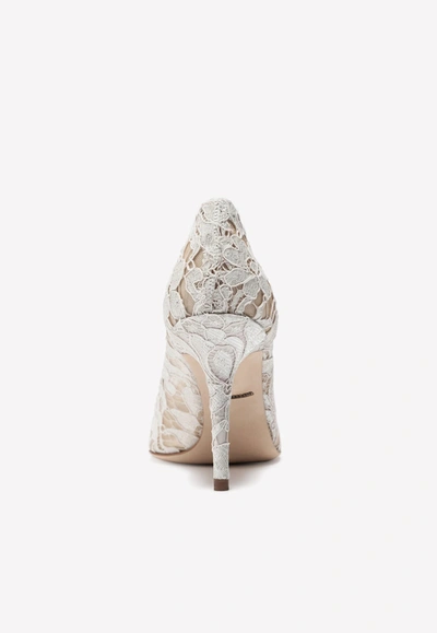 Dolce & Gabbana Canvas And Suede Sneakers In White