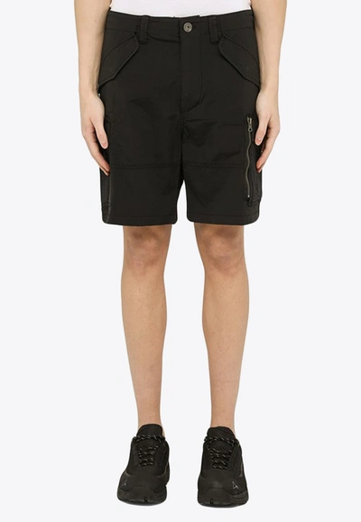 Shop Parajumpers Bermuda Cargo Shorts In Black