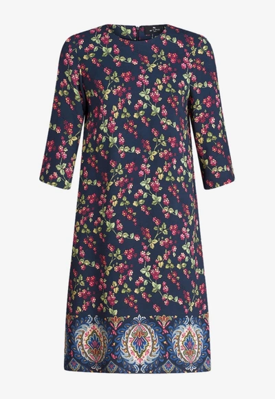 Etro Abiti Blue In Multicolor