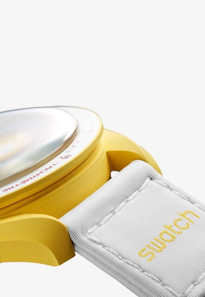 Shop Swatch X Omega Bioceramic Moonswatch Mission To The Sun Quartz Watch In Yellow