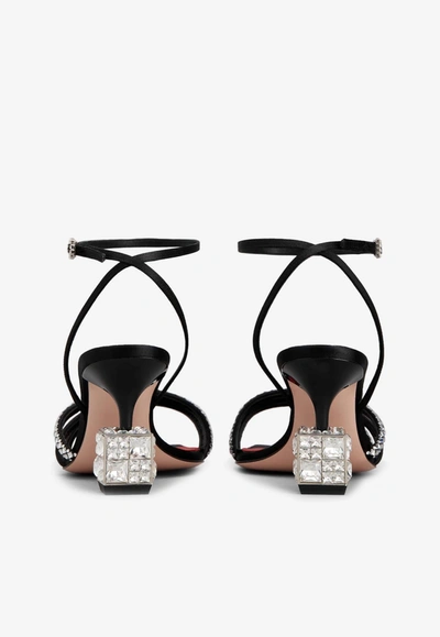 Roger Vivier Bling Cube 75 Crystal Embellished Sandals In Black