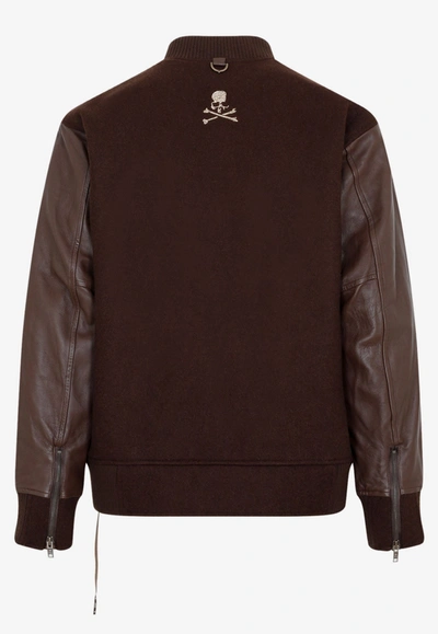 Shop Mastermind Blouson Jacket In Cashmere In Brown