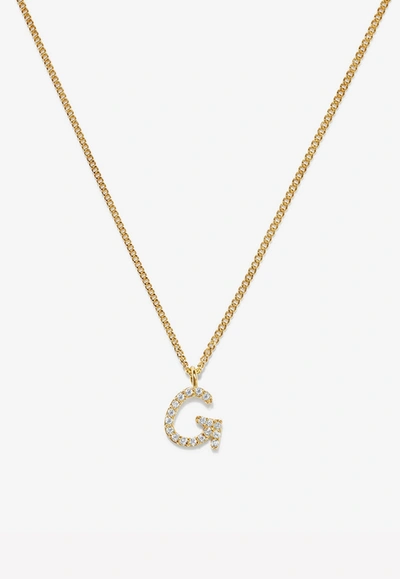 Shop Adornmonde Bobbi Alphabet G Necklace In Gold