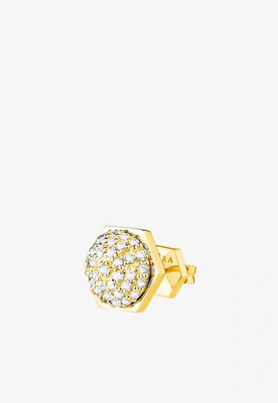 Shop Eéra Bolt Diamond Stud Earring In 18-karat Yellow Gold
