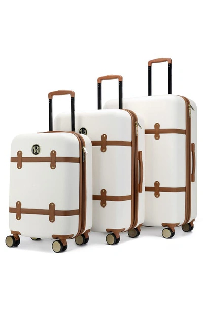 Shop Badgley Mischka Grace Hardshell 3-piece Luggage Set In Retro