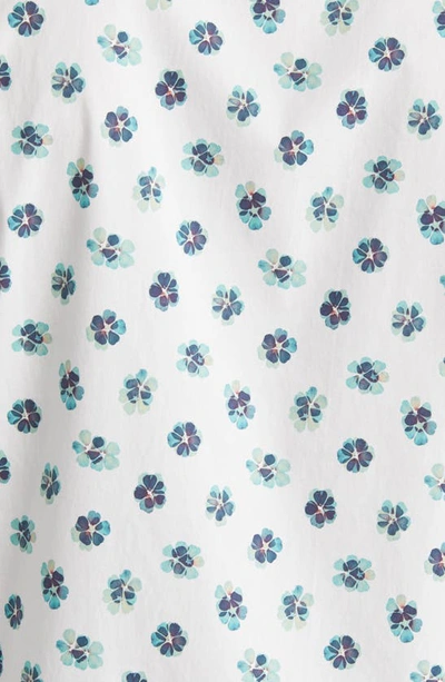 Rodd & Gunn Cobden Grove Sport Fit Floral Short Sleeve Cotton Button-up Shirt In Aqua