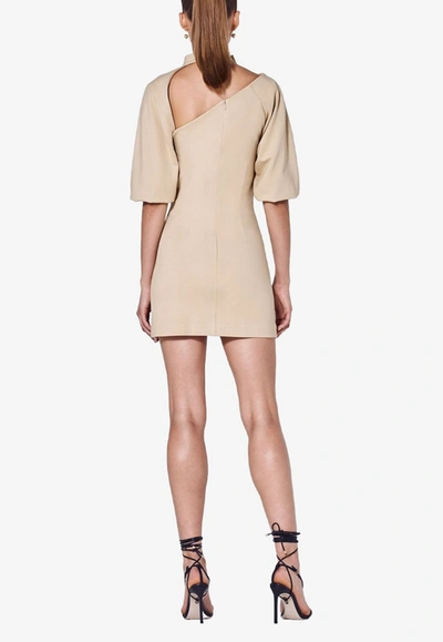 Alexis Brandie Mini Dress In Beige