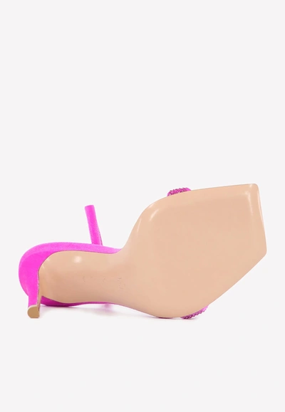 Gianvito Rossi Britney 100 Leather Sandals In Fuchsia