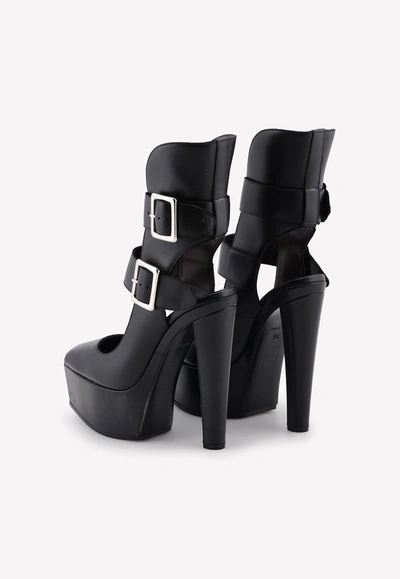 Shop Vera Wang Buckled 105 Platforms In Black