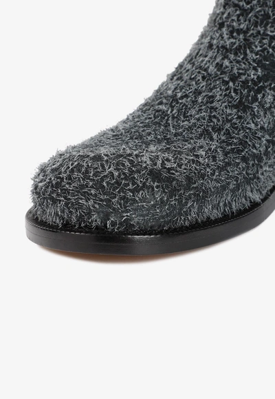 Loewe Campo Chelsea Boot In Brushed Suede In Gray