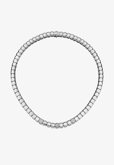 Shop Eéra Candy 18-karat White Gold Necklace With Diamonds In Silver