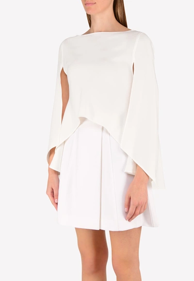 Irene Luft Cape High-low Top In White