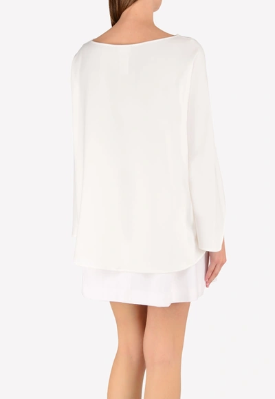 Irene Luft Cape High-low Top In White