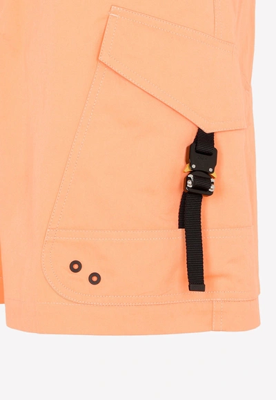 Shop Dior Cargo Bermuda Shorts In Orange