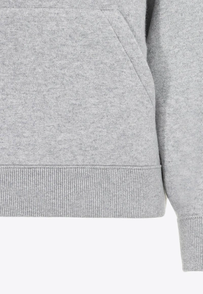 Shop Bottega Veneta Cashmere Hooded Sweatshirt In Gray