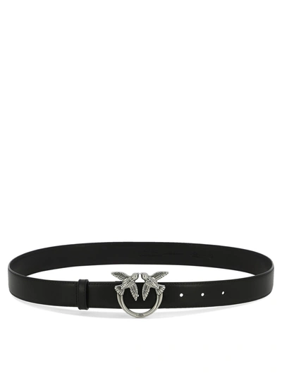 Pinko Logo Birds Leather Belt